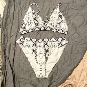 Women’s snakeskin bikini by Blooming Jelly